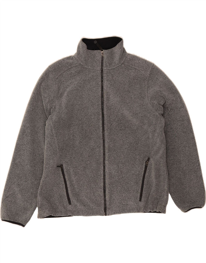 L.L.BEAN Womens Fleece Jacket UK 16 Large Grey Polyester Vintage L.L.Bean and Second-Hand L.L.Bean from Messina Hembry 