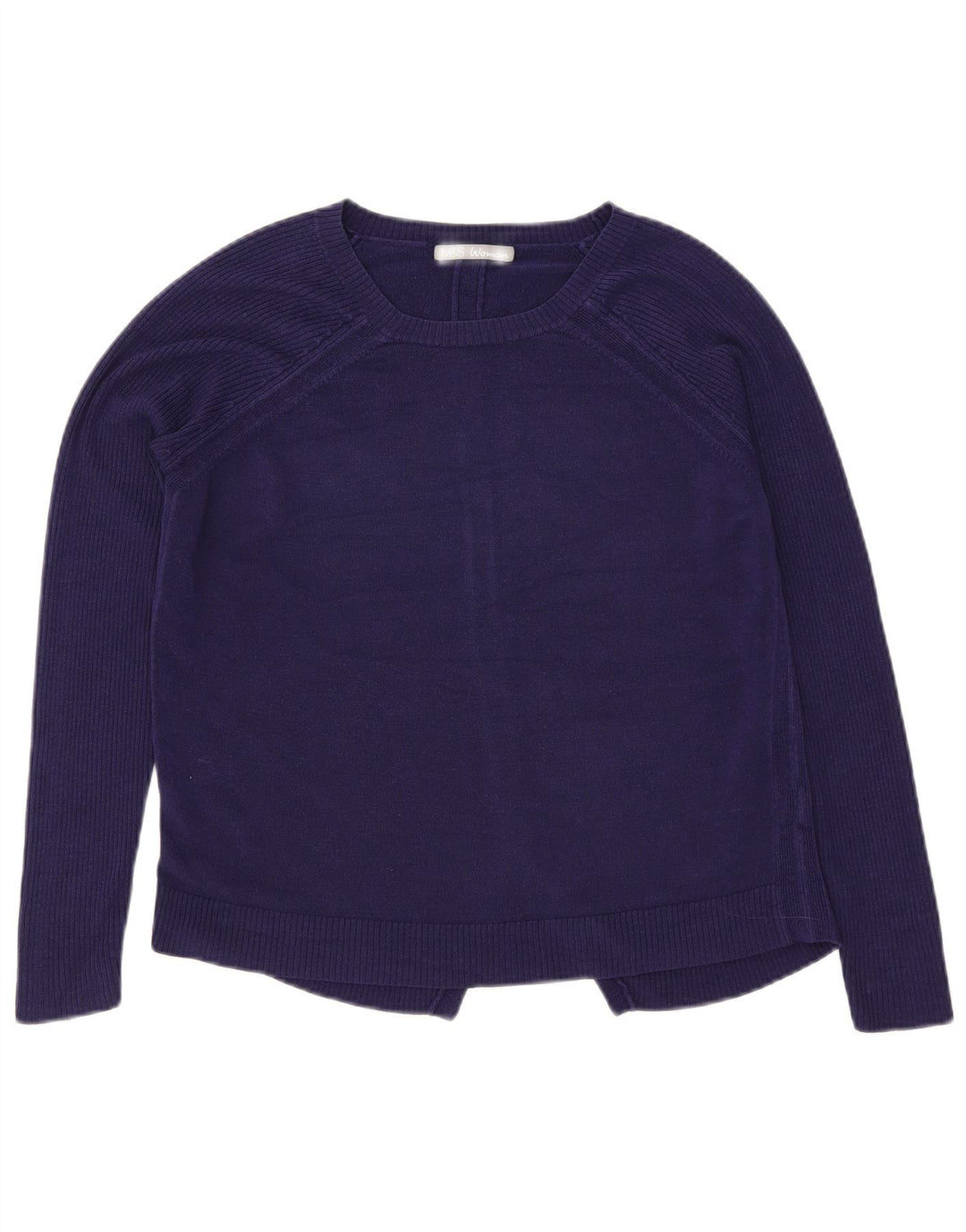 Marks & Spencer Dame Boat Neck Jumper Sweater UK 12 Medium Navy Blue