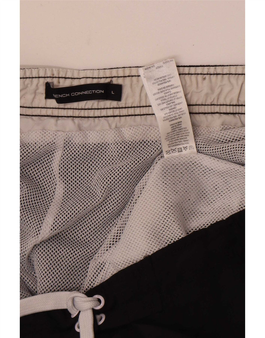 French Connection Badeshorts til mænd Large Black Colourblock Polyamid