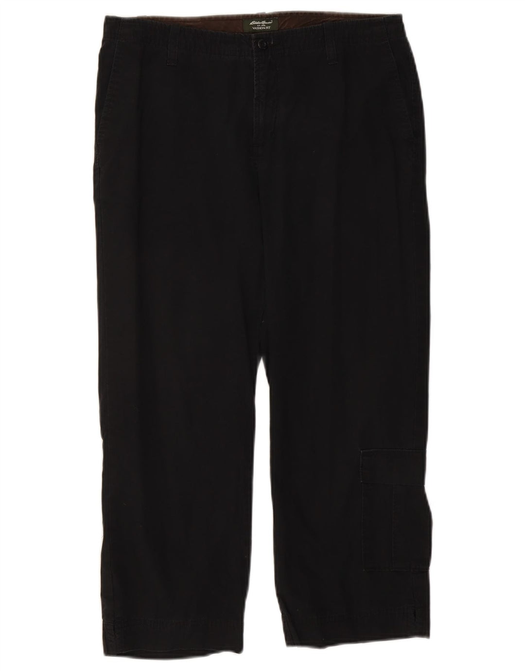 Eddie Bauer Dame Vashon Fit Capri Bukser US 8 Medium W30 L22 Sort