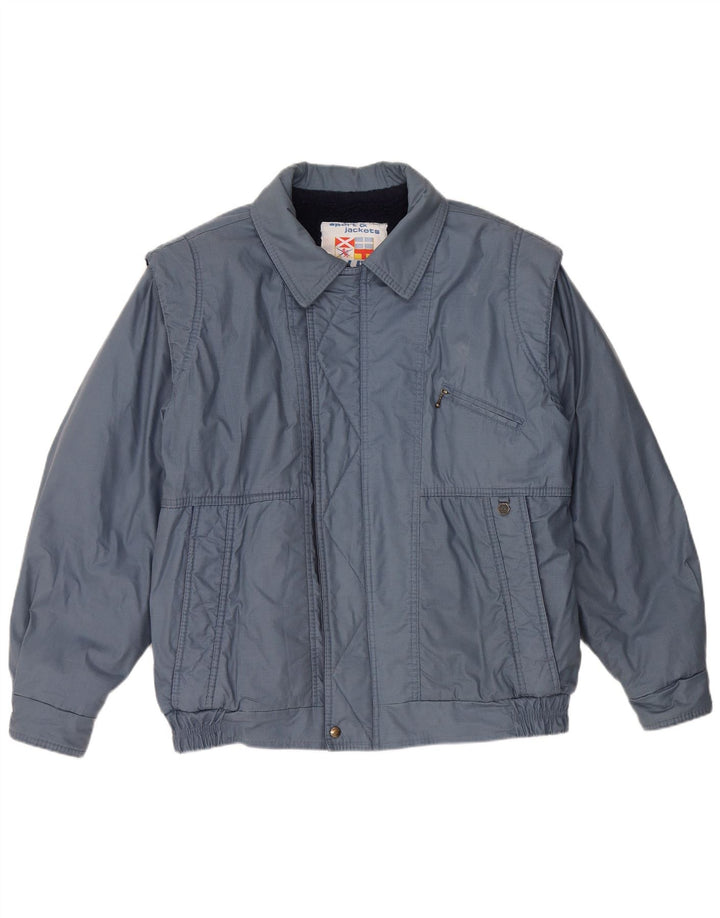 Polbot Herre Bomber Jacket UK 42 XL Blå Polyester