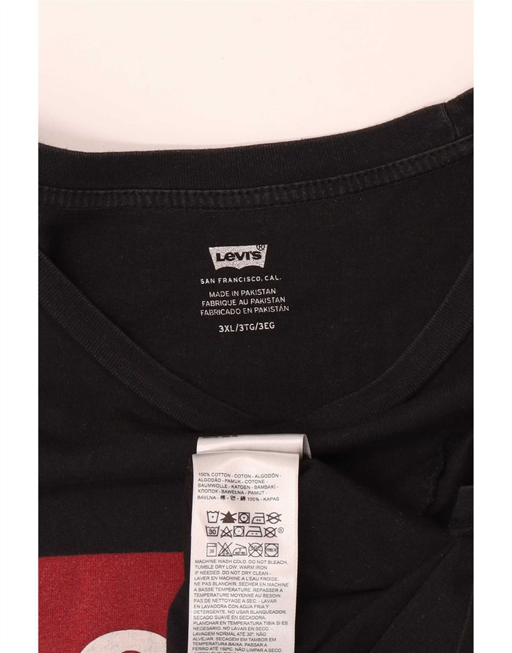Levi's Herre grafisk T-shirt top 3XL sort bomuld