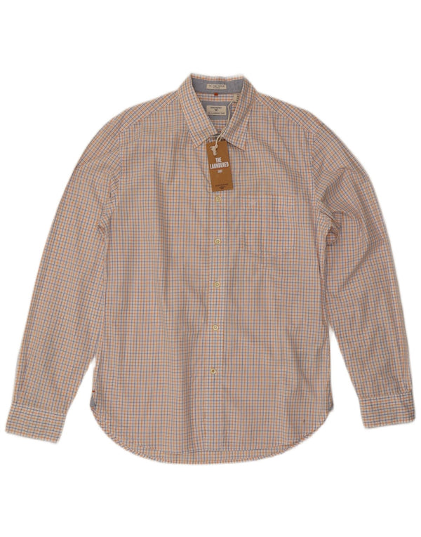 Dockers Herre Fitted Shirt Medium White Ternet Bomuld