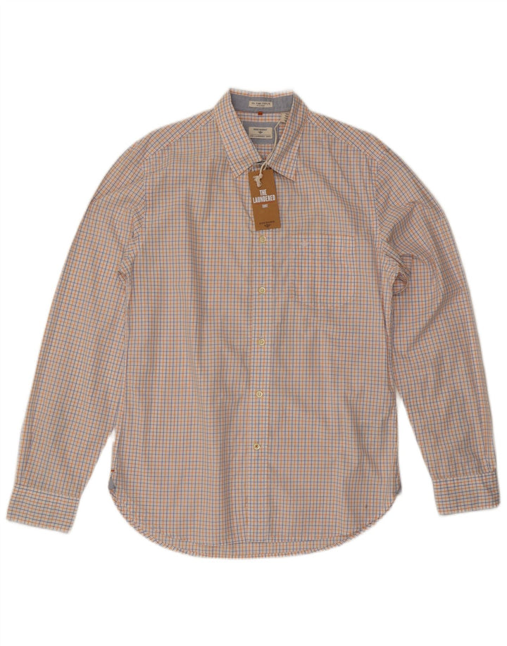 Dockers Herre Fitted Shirt Medium White Ternet Bomuld