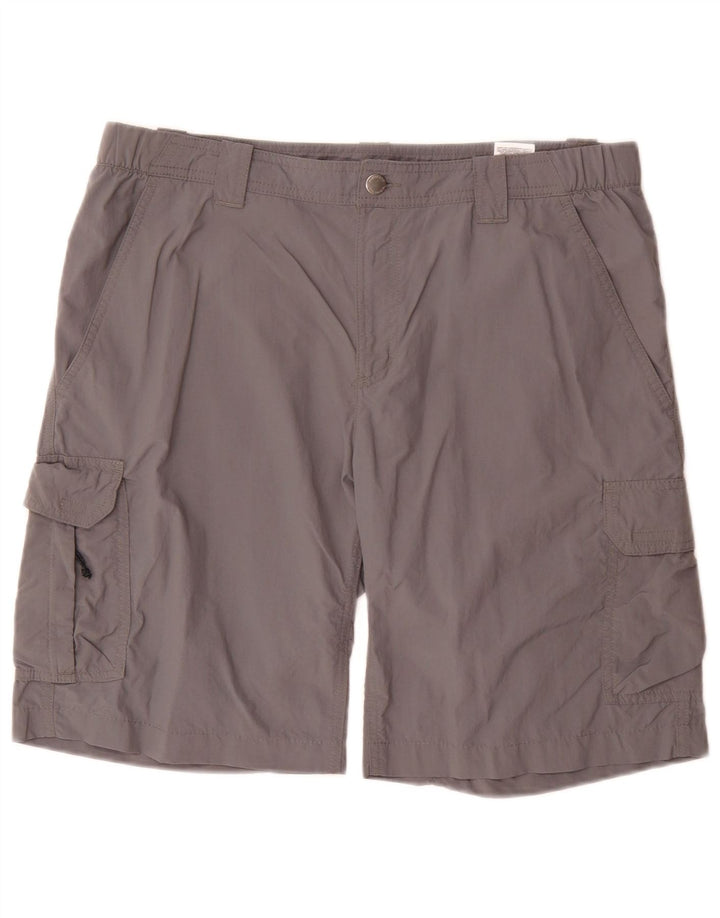 Columbia Herre Cargo Shorts W36 Large Grå Nylon