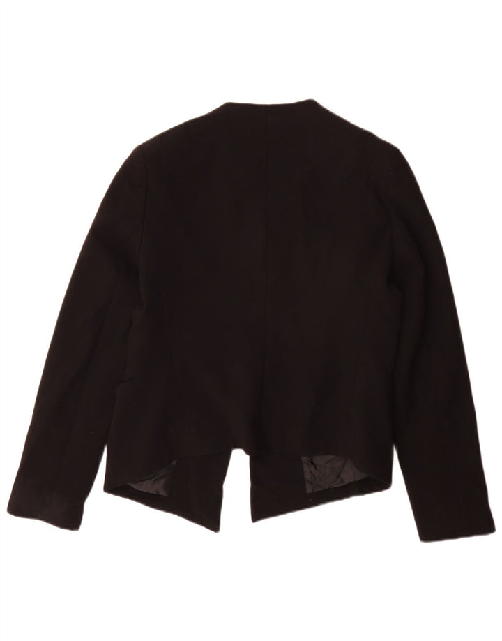 Topshop Dame Blazer Jacket UK 14 Stor Sort Polyester