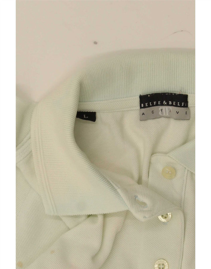 Belfe & Belfe Dame Polo Shirt UK 14 Large Blue
