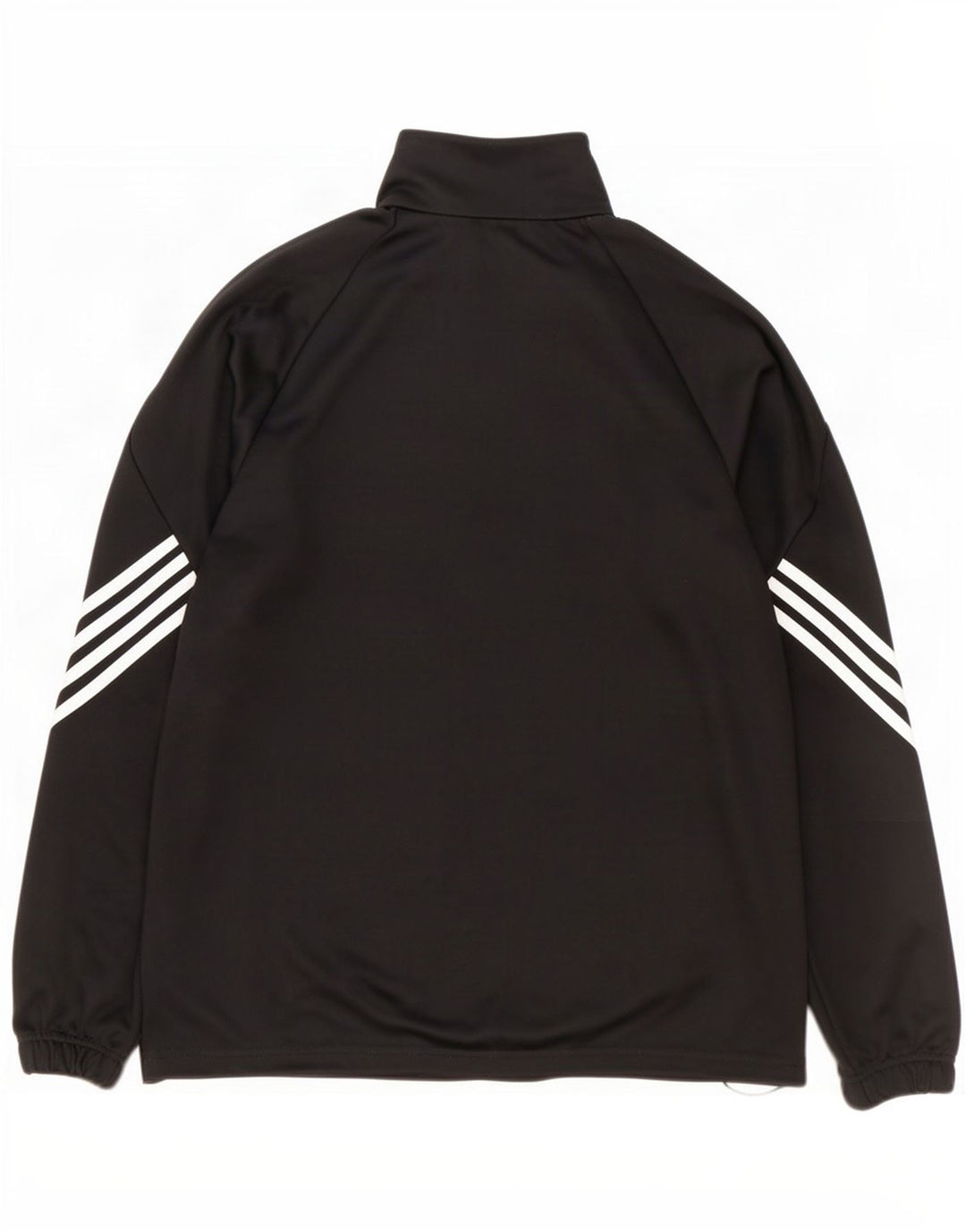 Adidas Herre Climalite Pullover med lynlås-hals Træningsdragt Top Stor sort polyester