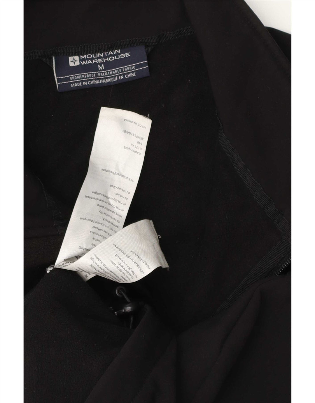 Mountain Warehouse Herre Gilet UK 38 Medium Sort Polyester