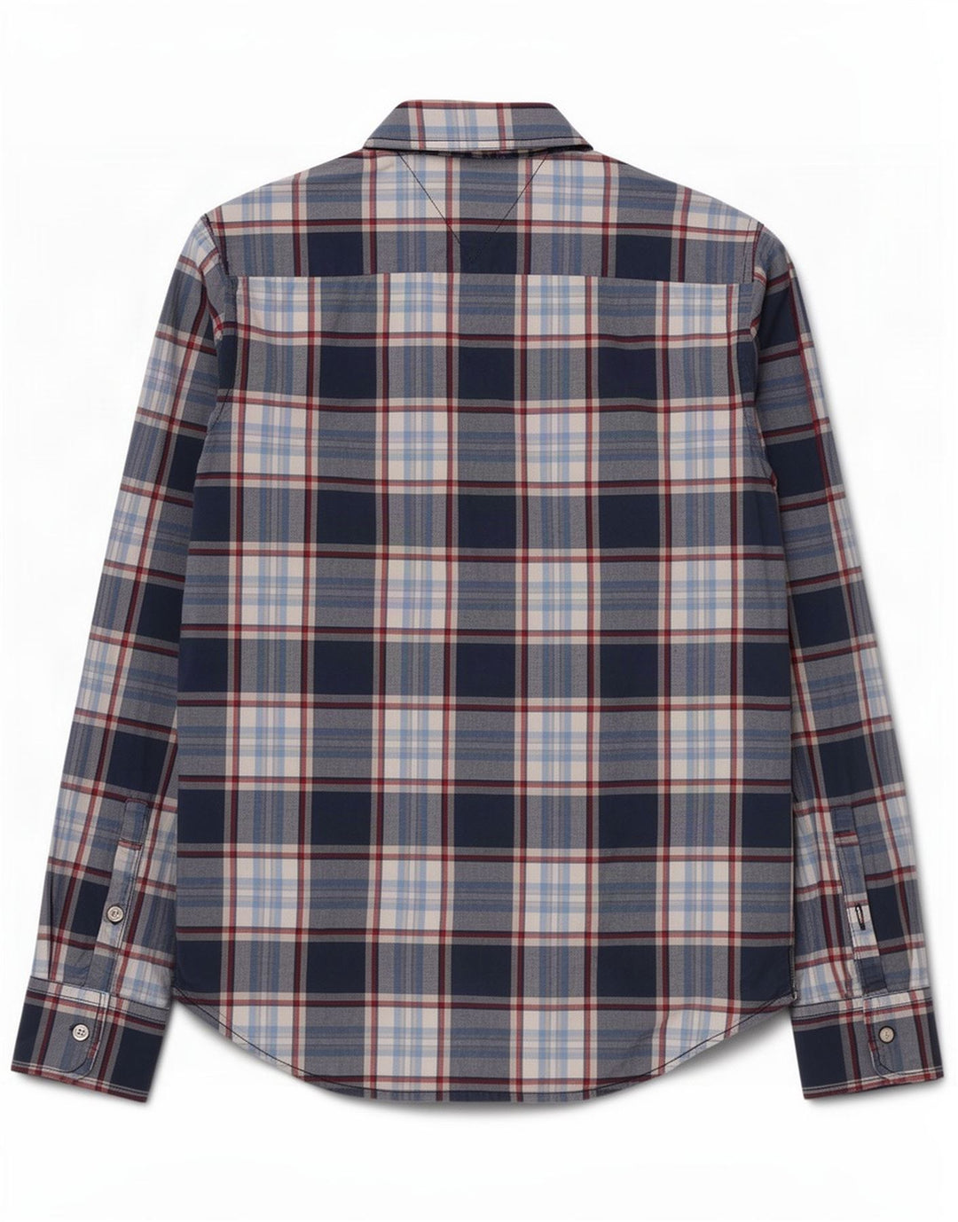 Tommy Hilfiger Herreskjorte Medium Navy Blue Ternet Bomuld