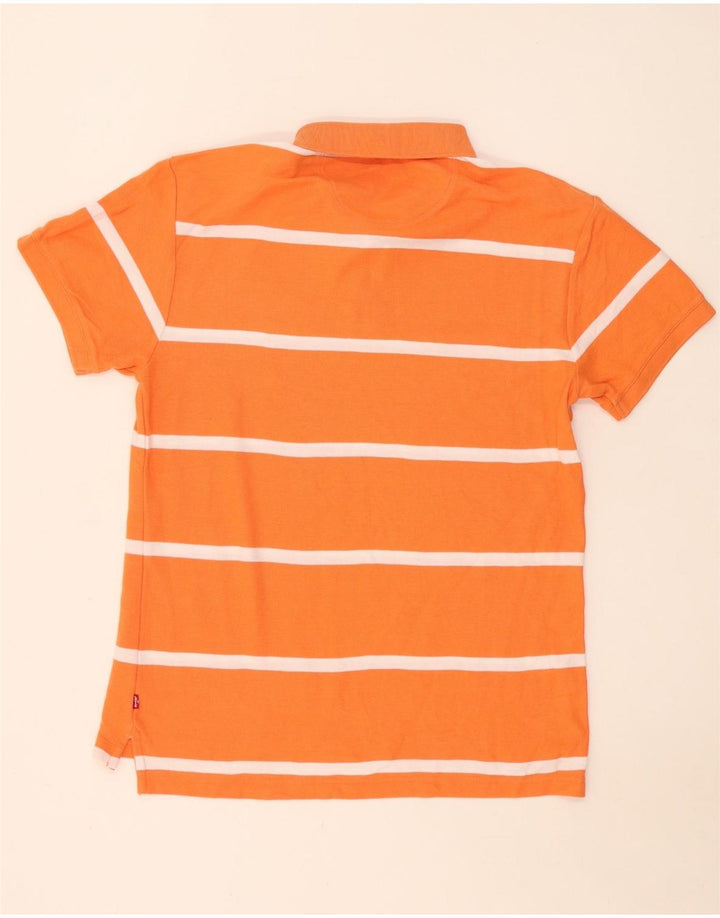 Levi's herre poloshirt XL orange stribet bomuld