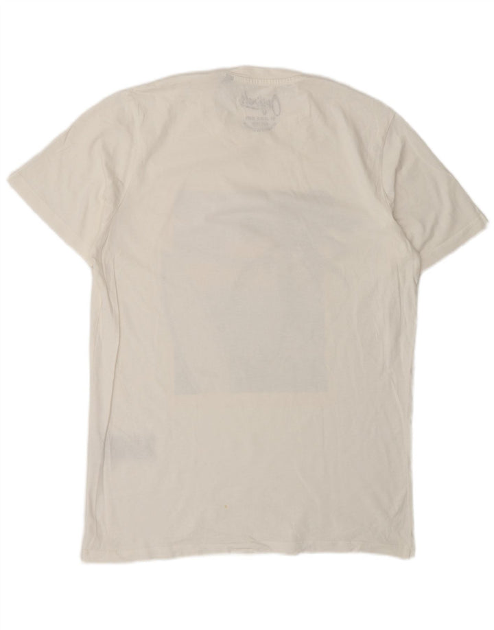 Jack & Jones Herre grafisk T-shirt Top Medium Hvid Bomuld