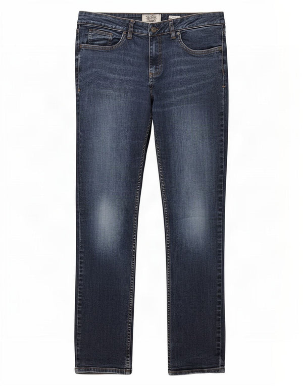 Fat Face Dame Slim Jeans UK 12 Medium W32 L28 Navy Blue Bomuld