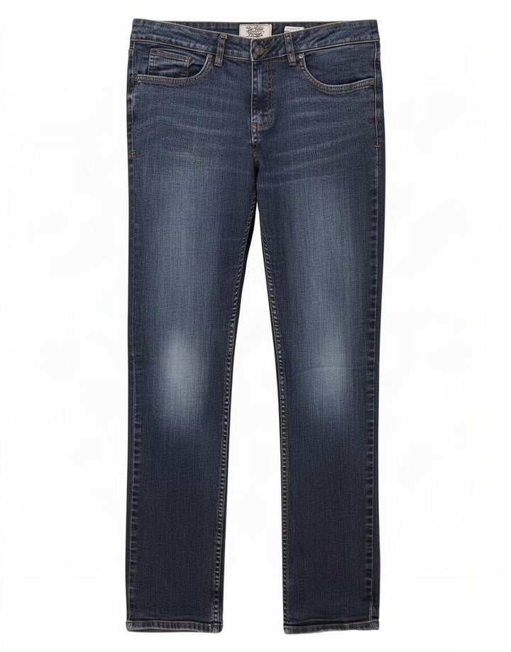 Fat Face Dame Slim Jeans UK 12 Medium W32 L28 Navy Blue Bomuld