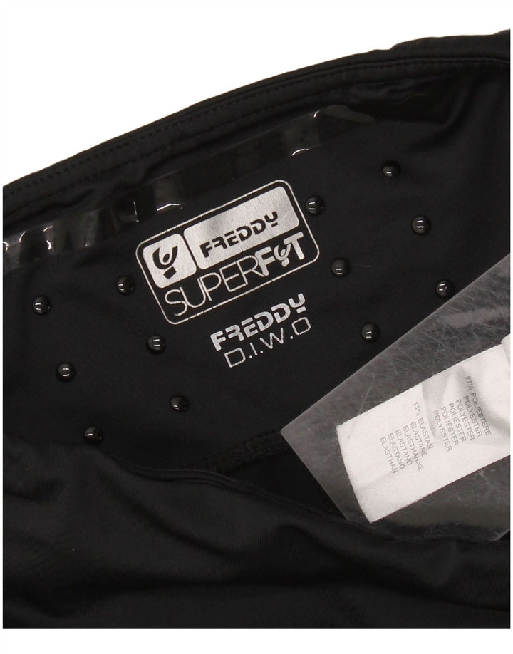 FREDDY Womens Graphic Leggings UK 10 Small Black Polyester
