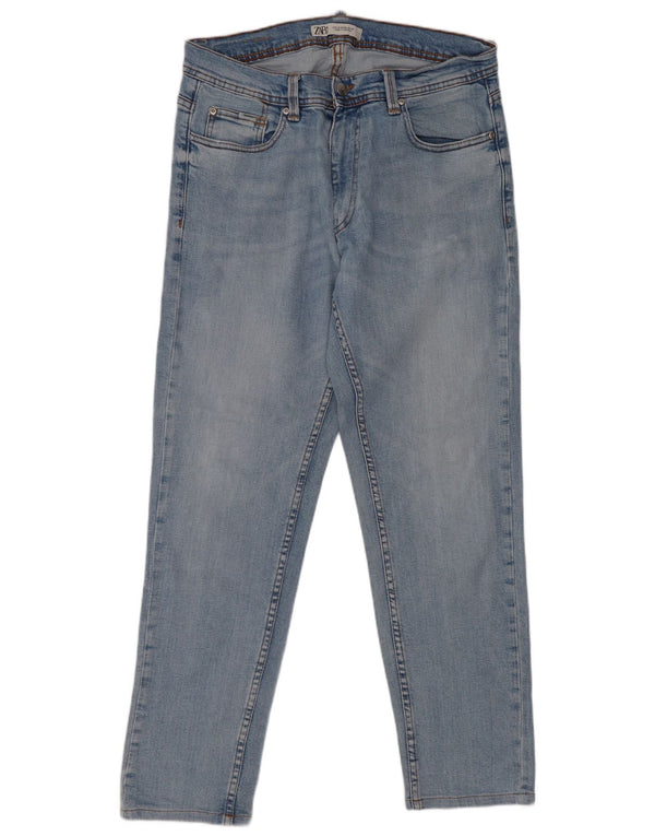 Zara Herre Slim Jeans EU 42 Large W32 L29 Blå