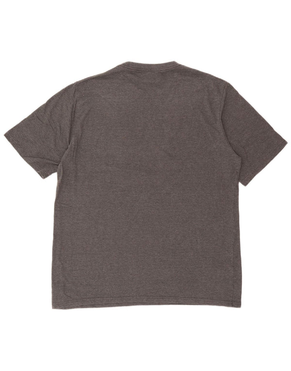 Under Armour Herre Heat Gear Grafisk T-Shirt Top 2XL Grå Bomuld