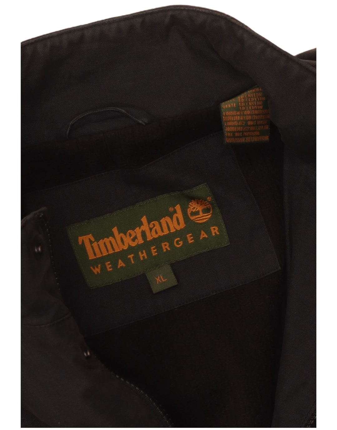 Timberland Herre Windbreaker Jacket UK 42 XL Sort Nylon