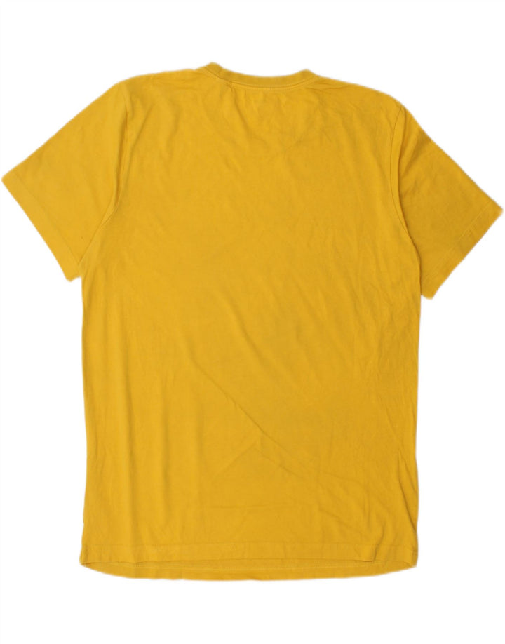 ADIDAS Mens Graphic T-Shirt Top Medium Yellow Vintage Adidas and Second-Hand Adidas from Messina Hembry 