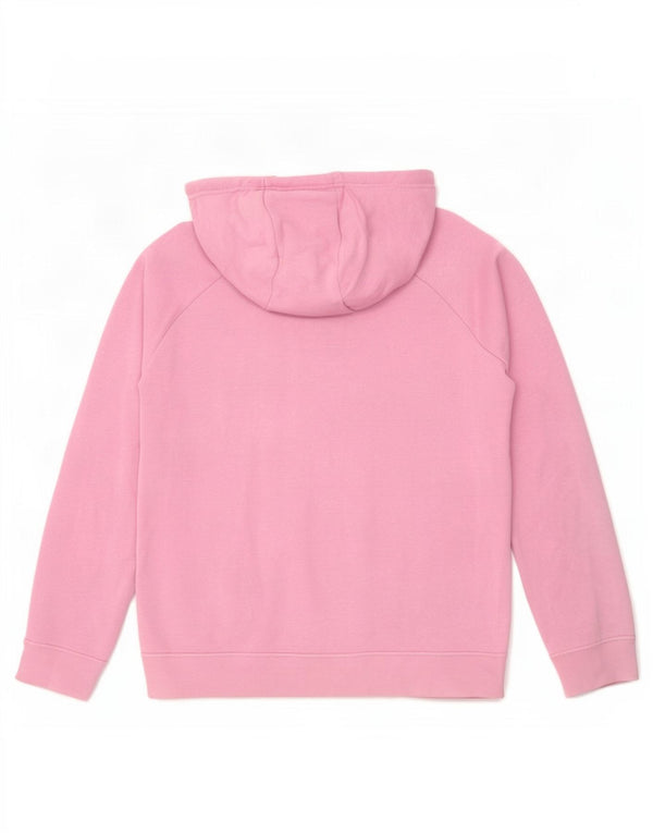Nike Dame Relaxed Fit Hættetrøje Sweater UK 14 Medium Pink Bomuld
