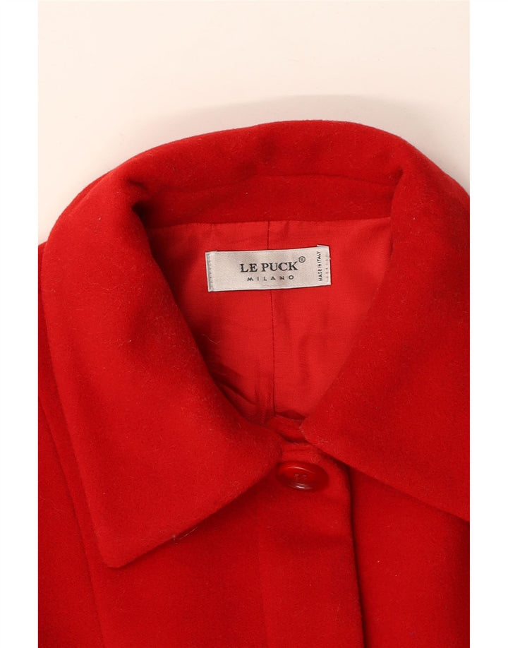 LE PUCK Dame Overfrakke UK 10 Lille Rød