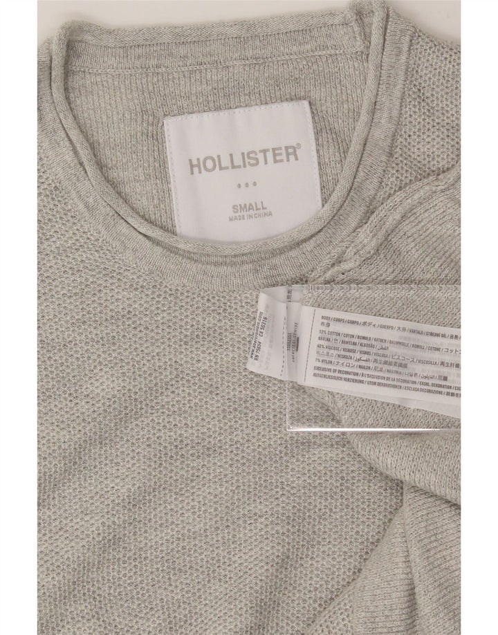 HOLLISTER Mens T-Shirt Top Small Grey Cotton Vintage Hollister and Second-Hand Hollister from Messina Hembry 
