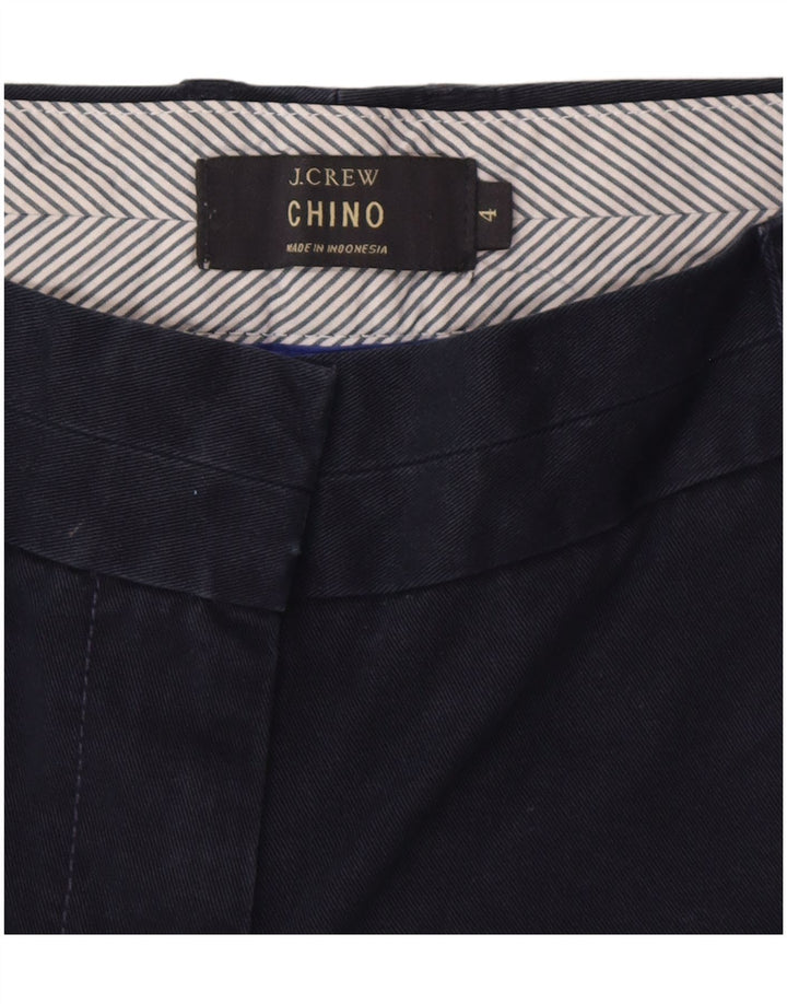 J. CREW Chino-shorts til kvinder US 4 Small W28 Marineblå Bomuld