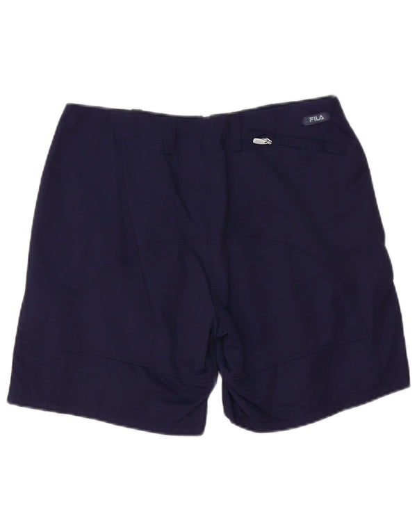 FILA Chino Shorts til kvinder IT 44 Medium W30 Marineblå Bomuld
