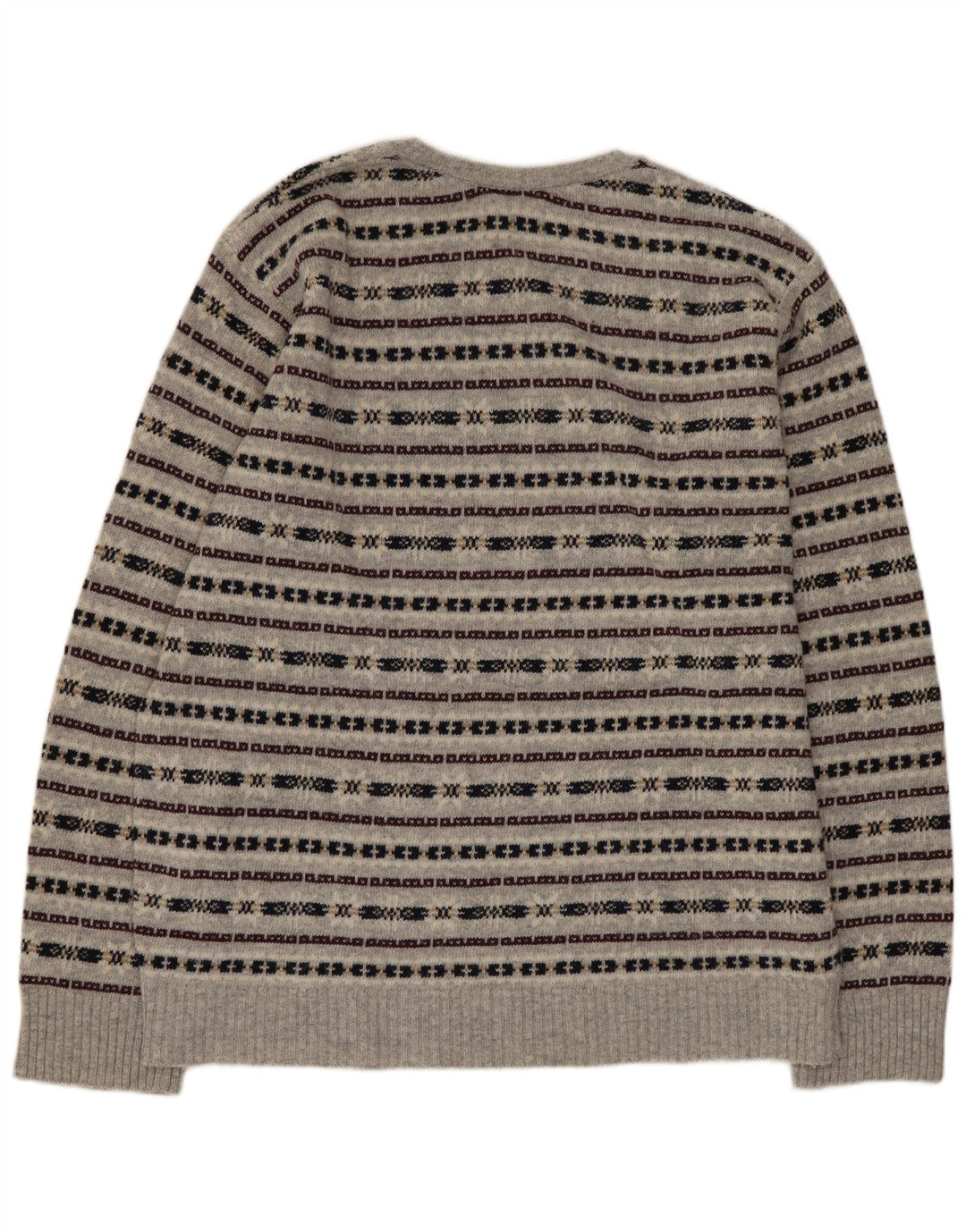 Steve & Baryy's herre sweater med rund hals XL grå stribet