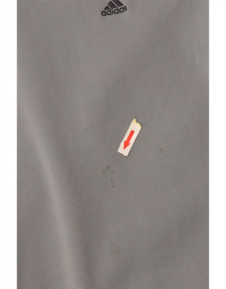 Adidas Hættetrøje til mænd Small Grå Colourblock Polyester