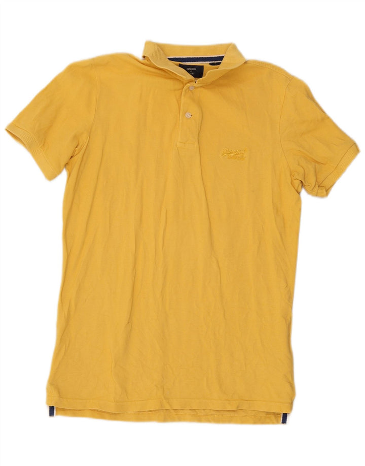 Superdry herre poloshirt Medium gul bomuld