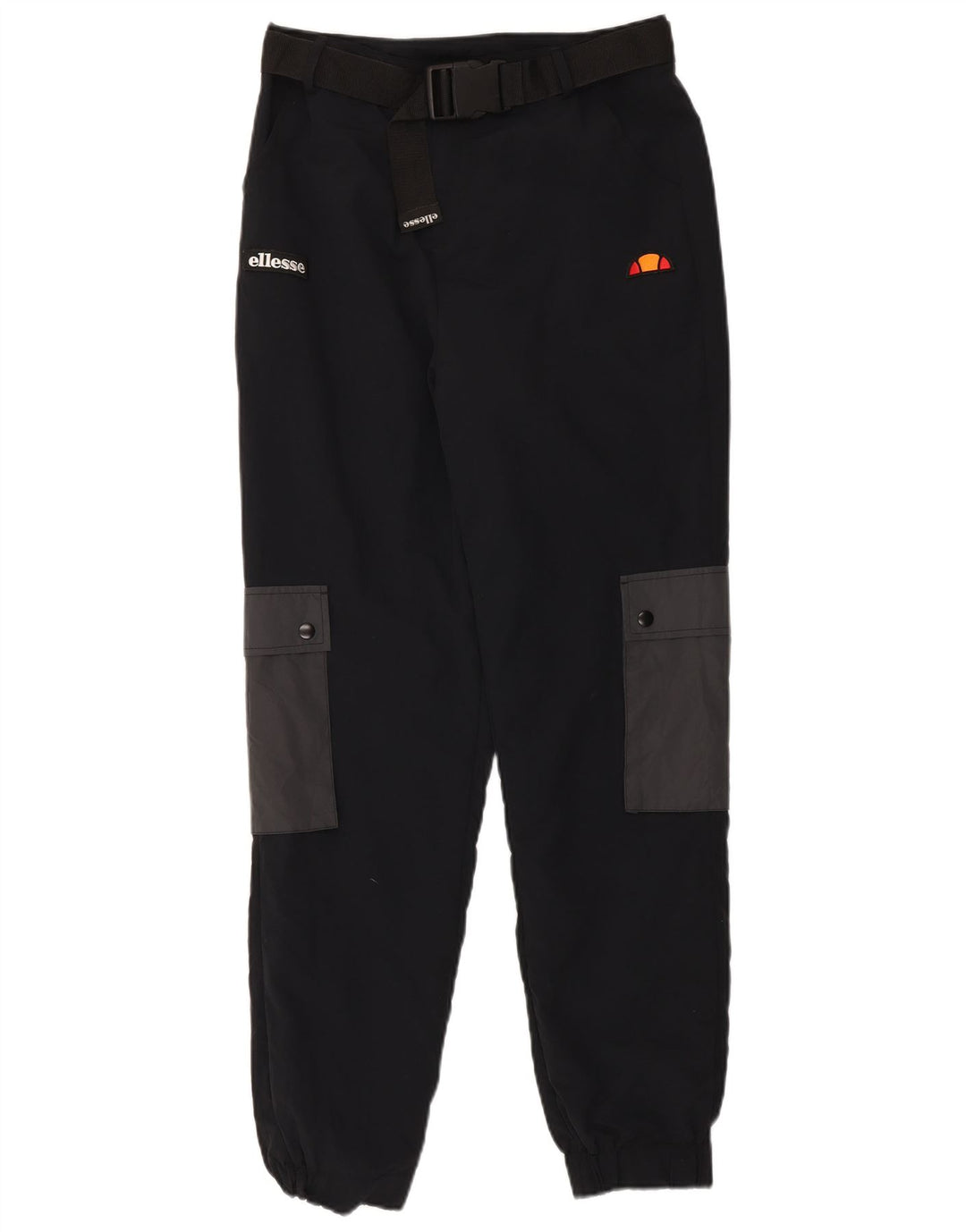 Ellesse Dame Cargo Bukser UK 12 Medium W30 L30 Navy Blue Colourblock