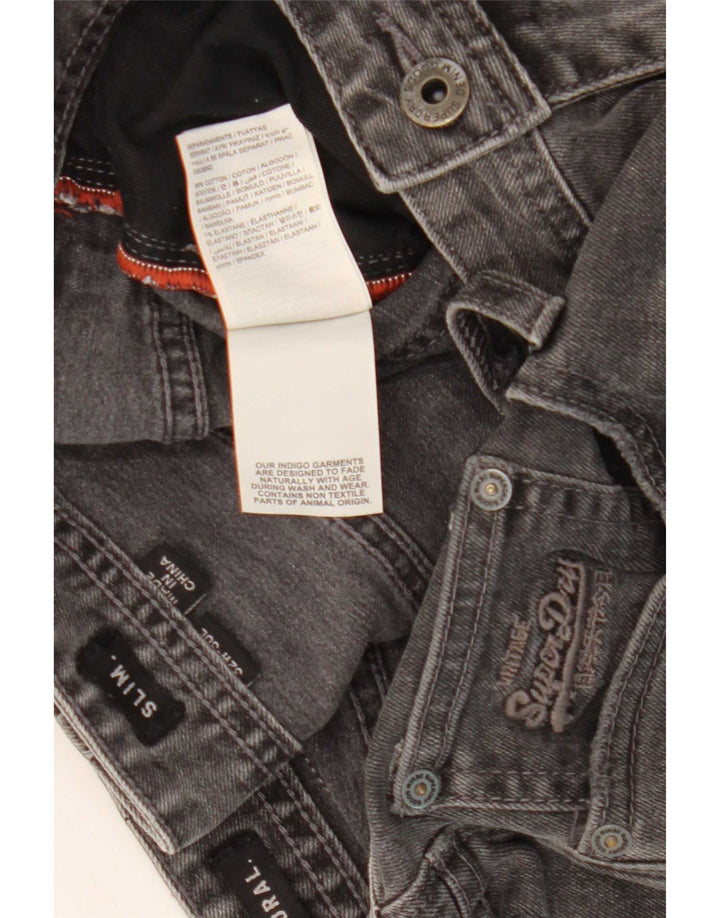 Superdry Herre Corporal Slim denimshorts W32 mellemgrå bomuld