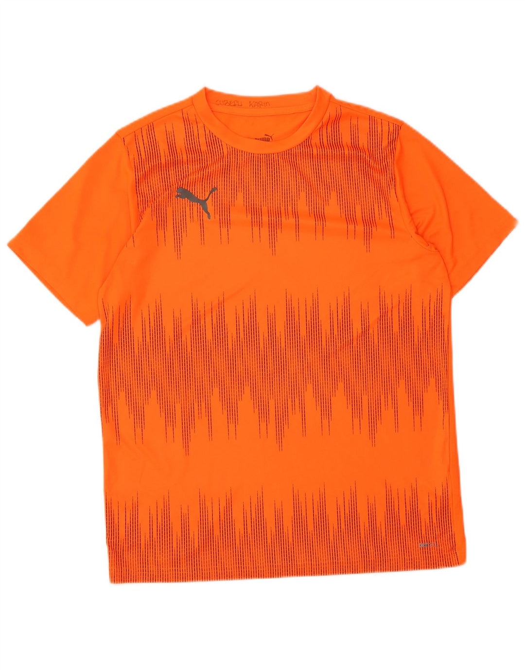Puma Boys T-Shirt Top 15-16 år XL Orange Geometrisk Polyester