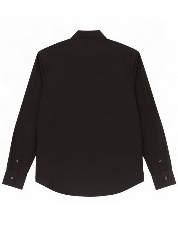 Massimo Dutti Herreskjorte Stor Sort Bomuld Klassisk