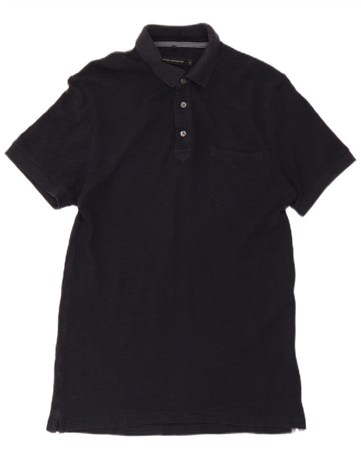 French Connection Herre Regular Polo Shirt Medium Navy Blue Bomuld
