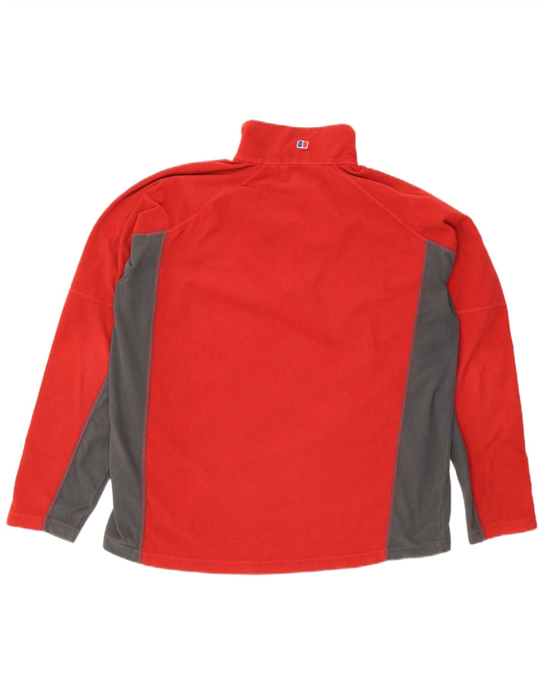 Berghaus Fleece Jumper med lynlås til mænd XL Rød Colourblock Polyester