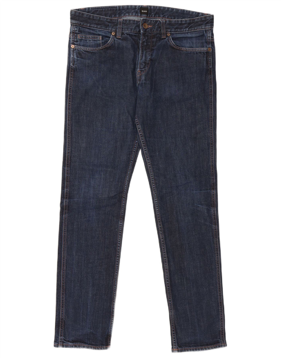 Hugo Boss Dame Slim Jeans W33 L32 Blå Bomuld
