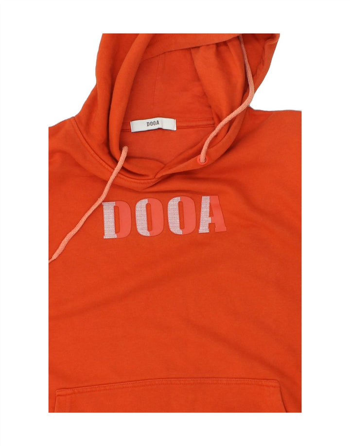 VINTAGE Mens Graphic Hoodie Jumper Medium Orange Cotton Vintage Vintage and Second-Hand Vintage from Messina Hembry 