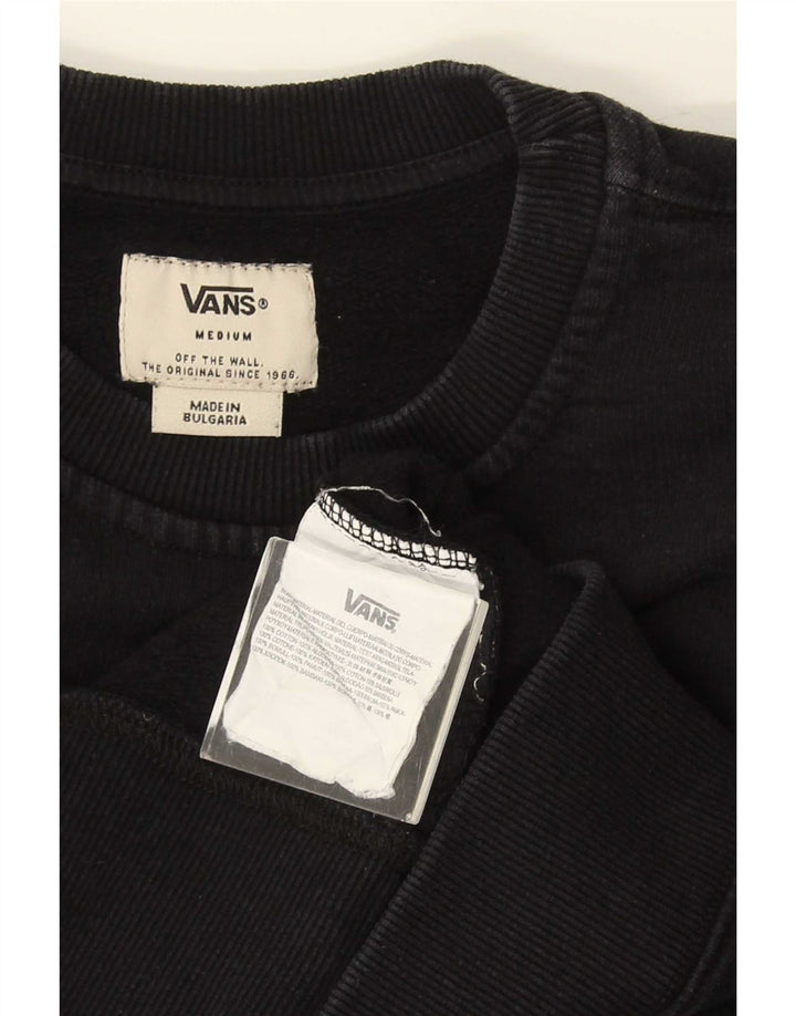Vans Herre Sweatshirt Jumper Medium Sort Bomuld