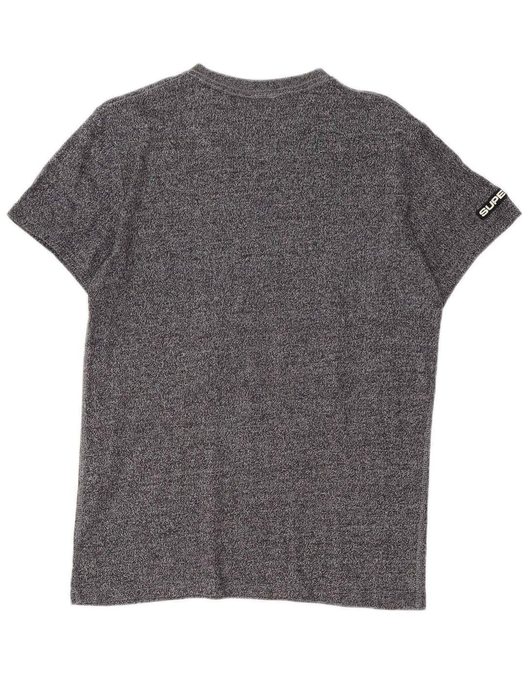 Superdry grafisk t-shirt til mænd, mellemgrå flækket bomuld