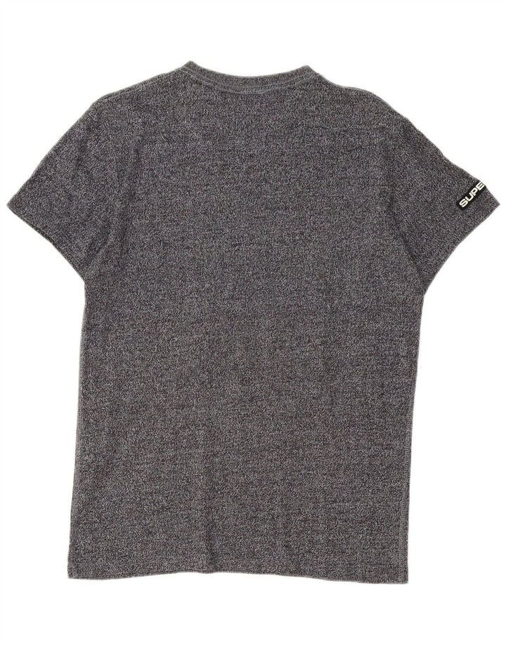 Superdry grafisk t-shirt til mænd, mellemgrå flækket bomuld
