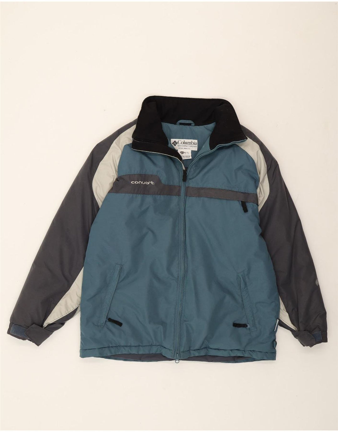 Columbia Boys Windbreaker Jacket 13-14 år Blå Colourblock Nylon