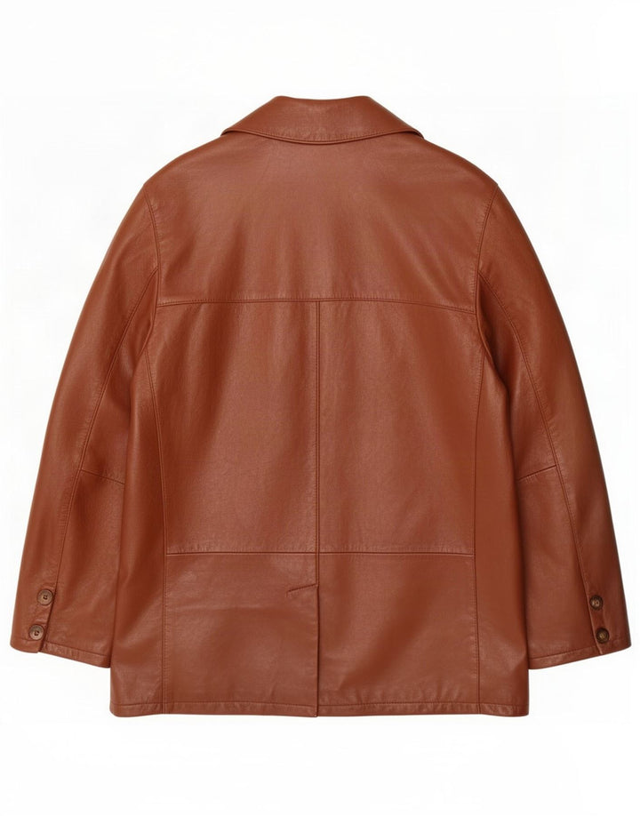 Vintage herre læderjakke IT 48 Medium Brun