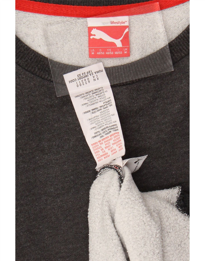 PUMA sweatshirt til mænd mellem grå bomuld