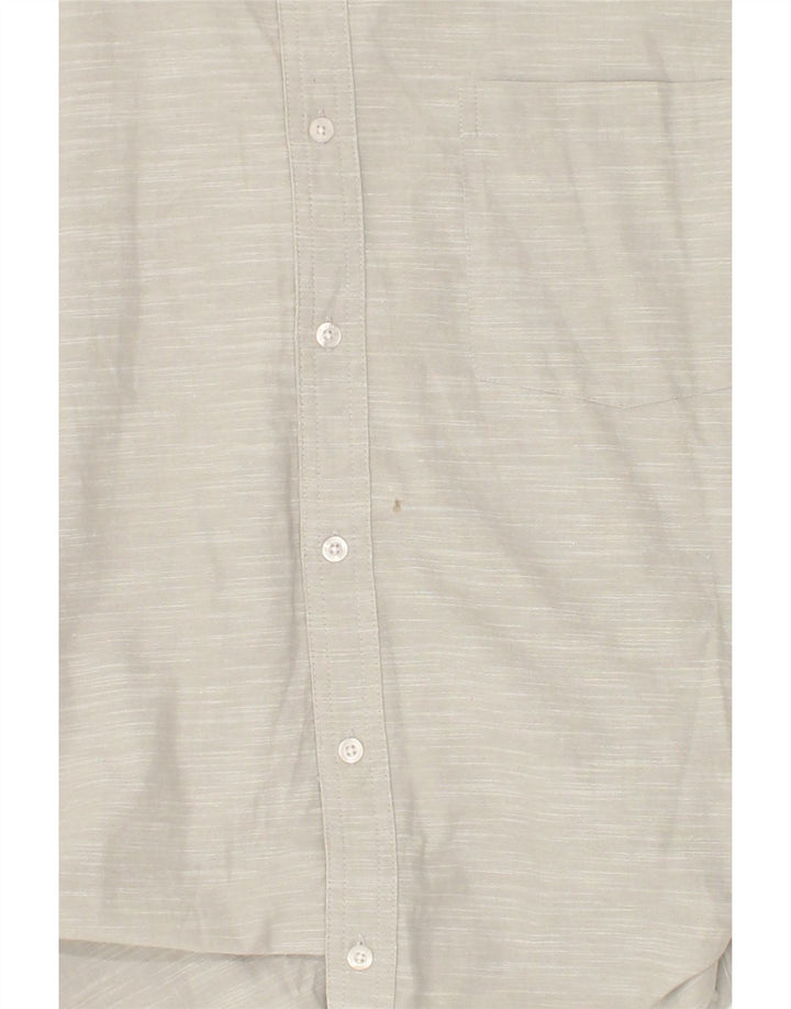 CHAPS Mens Short Sleeve Shirt XL Beige Cotton Vintage Chaps and Second-Hand Chaps from Messina Hembry 