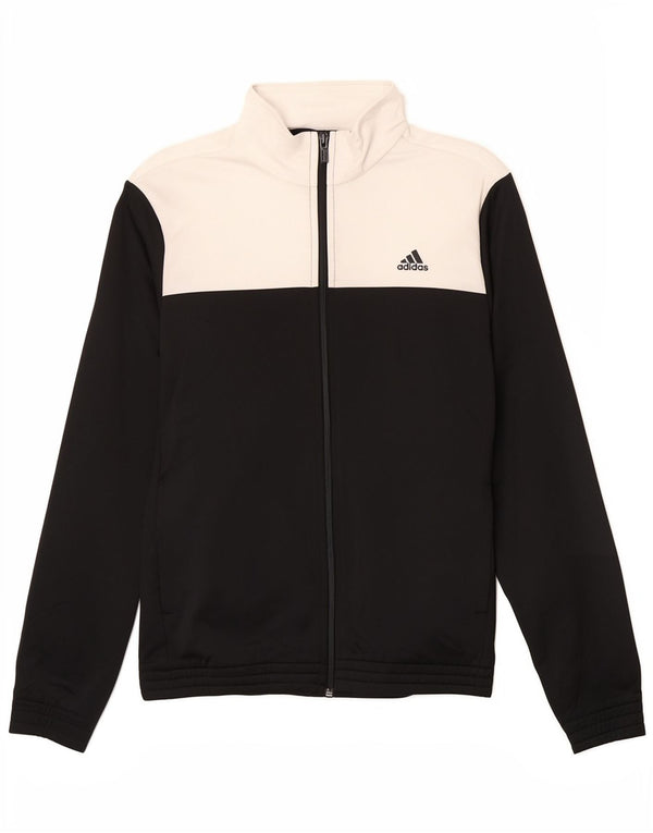 Adidas drenge vindtæt træningsdragt topjakke 14-15 år Sort Colourblock