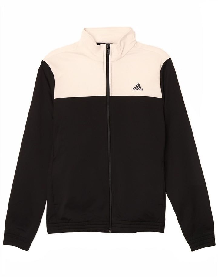 Adidas drenge vindtæt træningsdragt topjakke 14-15 år Sort Colourblock