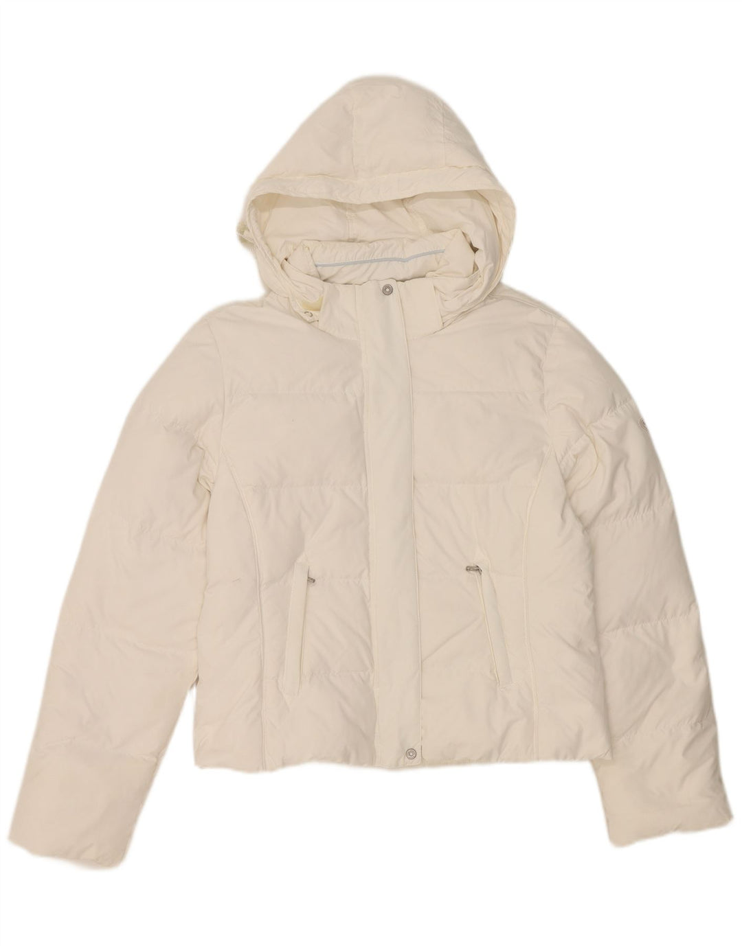 Champion, polstret hættejakke til kvinder, UK 14 Medium White Polyester