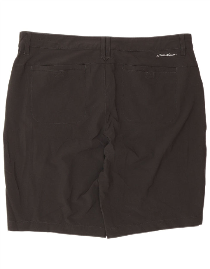 Eddie Bauer Kvinder Casual Shorts US 14 XL W34 Sort Polyester